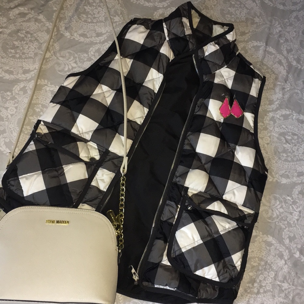 Plaid Puffer Vest